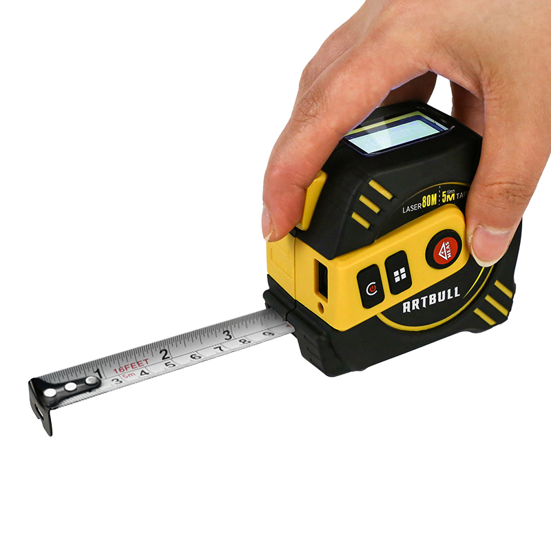 Tape Measure - 3in1 Multifunction Laser Tape Rangefinder 40m