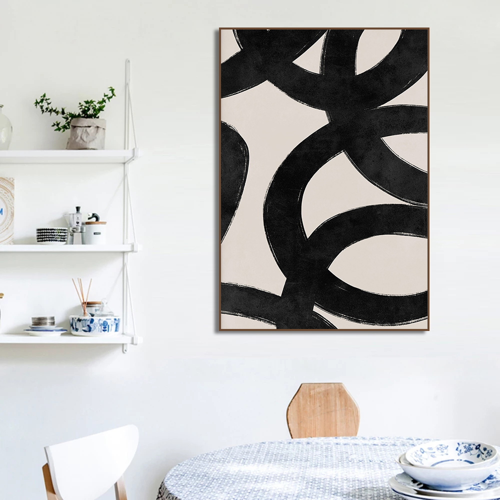 Modern Beige Black Lines Brush - Paint Brush review and price