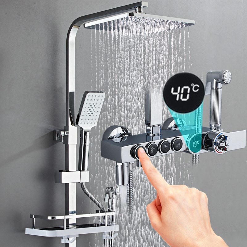 Luxury Silver Led Digital Disp - Faucet review and price