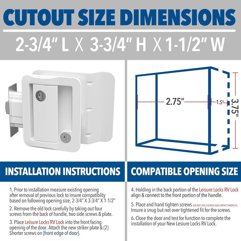 RV Door Lock Replacement with  - Door Lock review and price