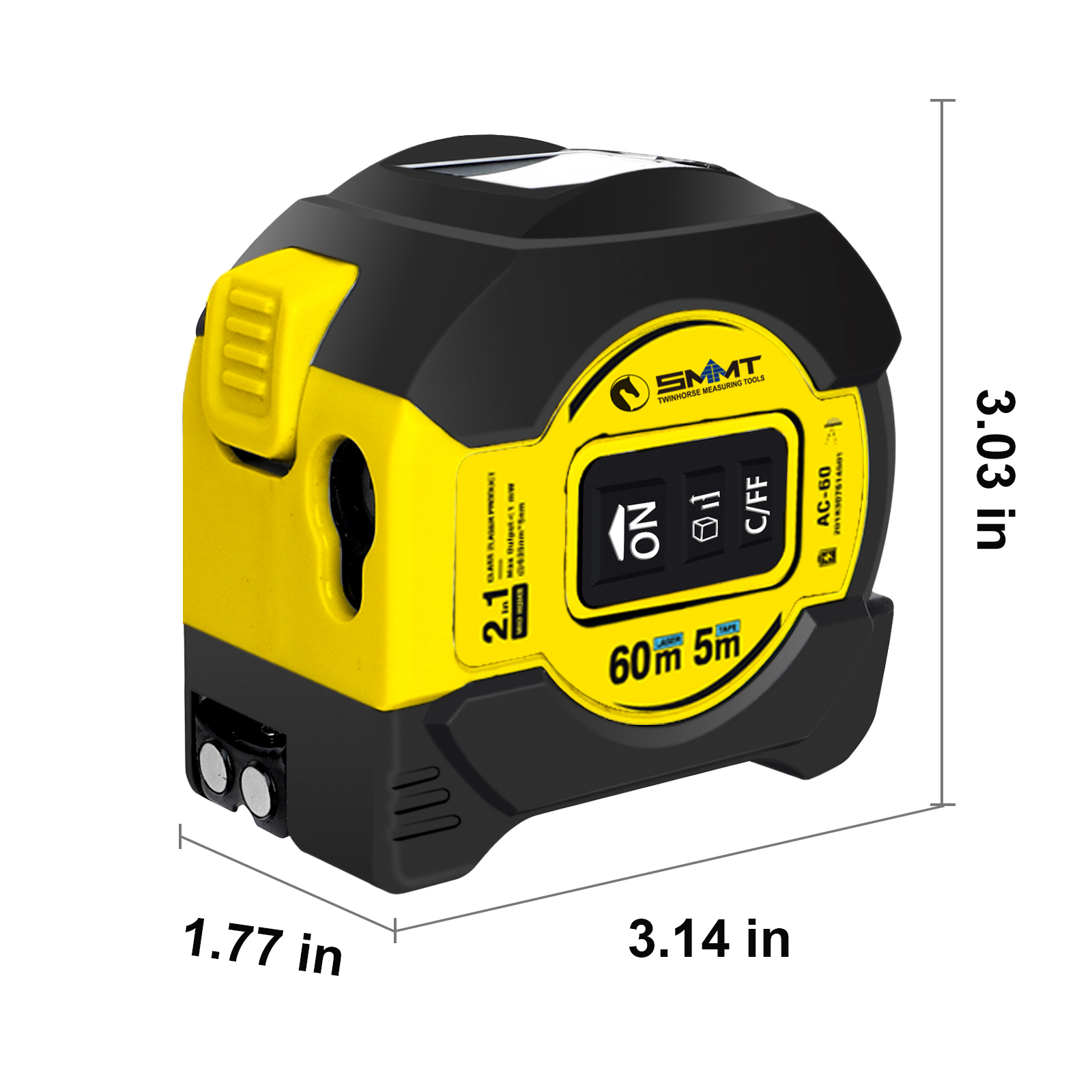 2-in-1 Laser Tape Measure 5m 6 - Tape Measure review and price