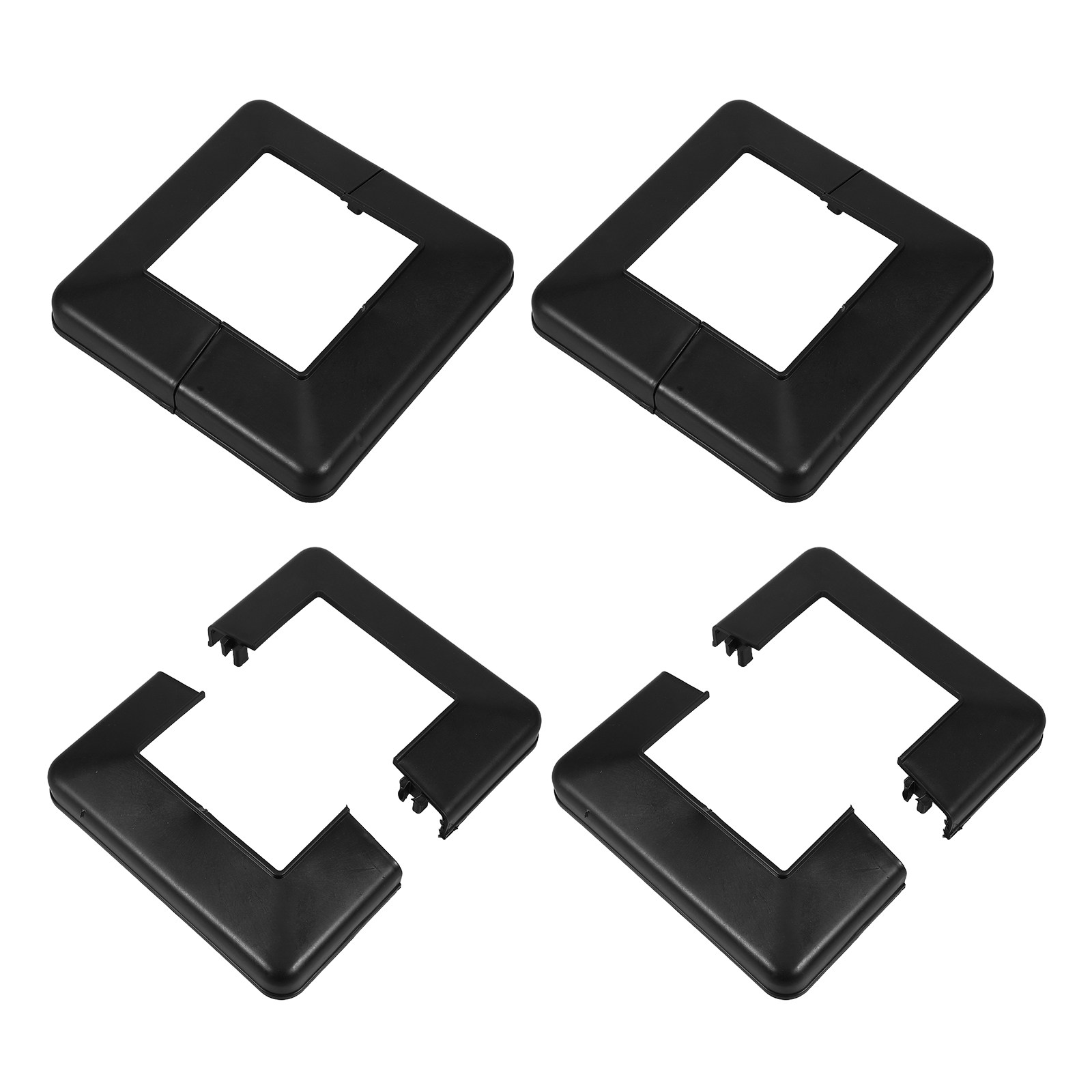 4Pcs Black Deck Post Base Cove - Home Improvement Fence review and price